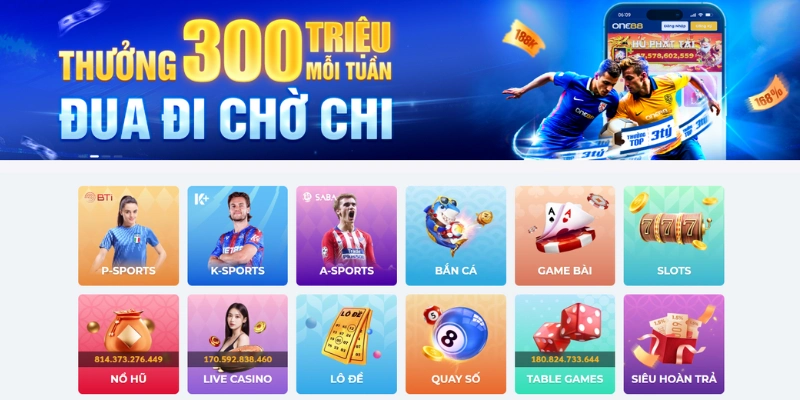 ONE88 lừa đảo có phải sự thật? Giải đáp khúc mắc newbie 3 Hệ thống sản phẩm chất lượng khẳng định đẳng cấp nhà cái